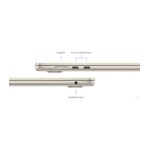 Apple MacBook Air 15 M3 (2024) 16GB/512GB SSD Сияющая звезда (Starlight) MXD33 — изображение 4