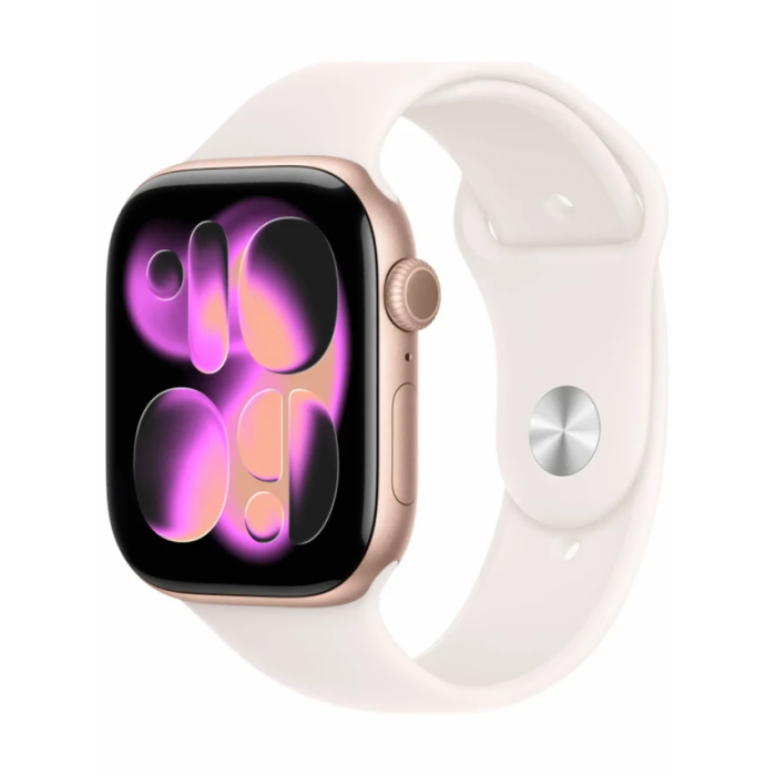Apple Watch Series 11 42 mm Rose Gold Aluminium Light Blush Sport Band S/M