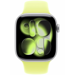 Apple Watch Series 11 42 mm Silver Aluminium  Neon Yellow Sport Band S/M — изображение 3
