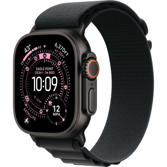 Apple Watch Ultra 3 49 мм Black Titanium Black Alpine Loop