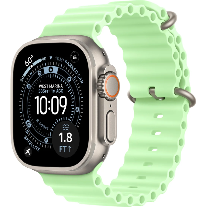 Apple Watch Ultra Ocean Band Neon Green (Неоновый зеленый)